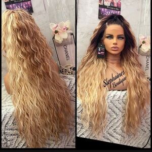 Human Hair Blended Lace Front Wig